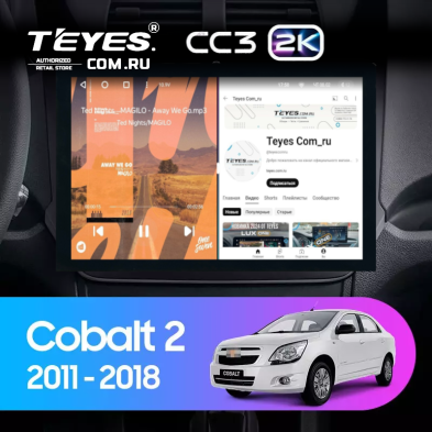Штатная магнитола Teyes CC3 2K 4/64 Chevrolet Cobalt 2 (2011-2018) (13")