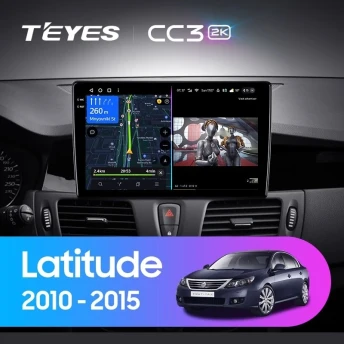 Штатная магнитола Teyes CC3 2K 6/128 Renault Latitude 1 (2010-2015)