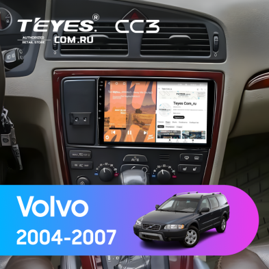 Штатная магнитола Teyes CC3 4/32 Volvo XC70 V70 (2004-2007)