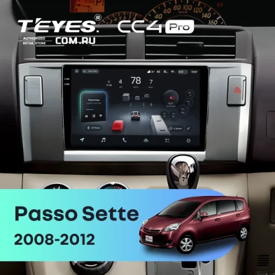 Штатная магнитола Teyes CC4 Pro 8/128 Toyota Passo Sette (2008-2012)