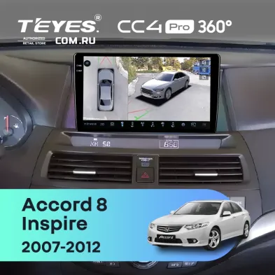Штатная магнитола Teyes CC4 Pro 360 12/256 Honda Accord 8 (USA) (2007-2012)