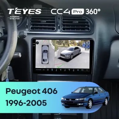 Штатная магнитола Teyes CC4 Pro 360 8/128 Peugeot 406 (1999-2005)
