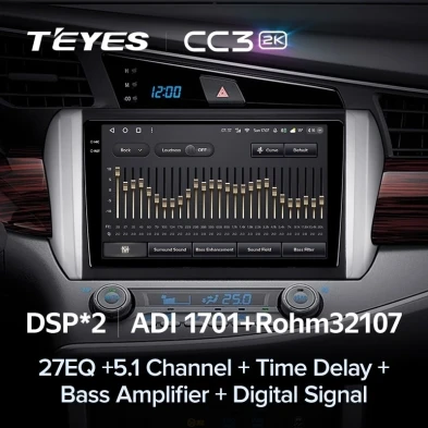 Штатная магнитола Teyes CC3 2K 6/128 Toyota Innova 2 (2015-2022)