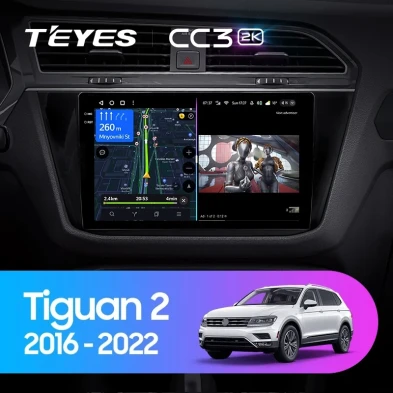 Штатная магнитола Teyes CC3 2K 4/32 Volkswagen Tiguan 2 (2016-2022) Тип-B