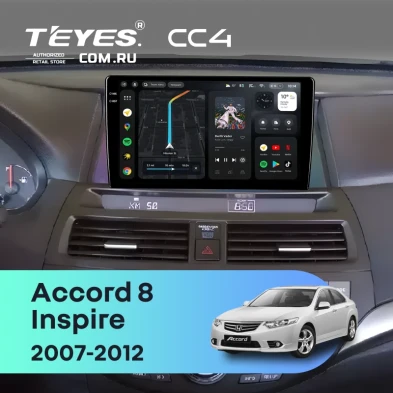Штатная магнитола Teyes CC4 8/128 Honda Accord 8 (USA) (2007-2012)