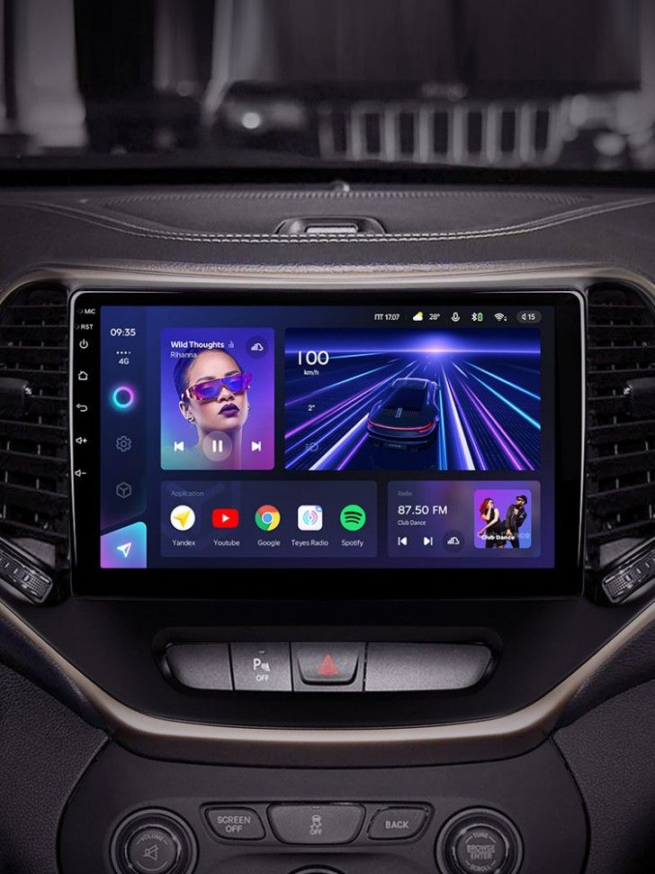 Штатная магнитола Teyes CC3 4/32 Jeep Cherokee 5 KL (2014-2018)