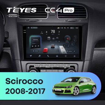 Штатная магнитола Teyes CC4 Pro 8/128 Volkswagen Scirocco (2008-2017)