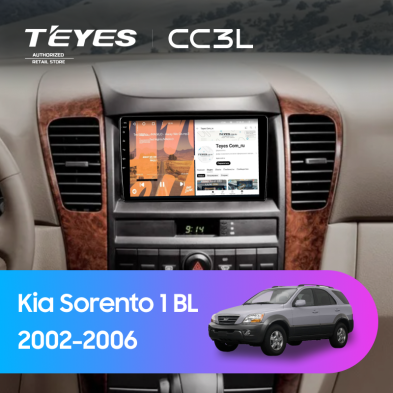 Штатная магнитола Teyes CC3L 4/64 Kia Sorento 1 BL (2002-2006)