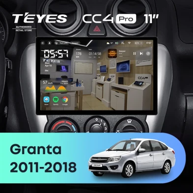 Штатная магнитола Teyes CC4 Pro 8/128 Lada Granta Sport (2011-2018) Тип-B (11")