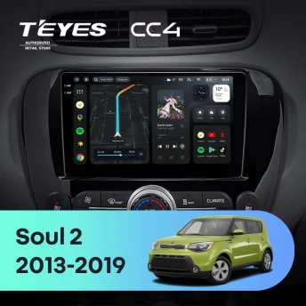 Штатная магнитола Teyes CC4 6/64 Kia Soul 2 PS (2013-2019) Тип-C