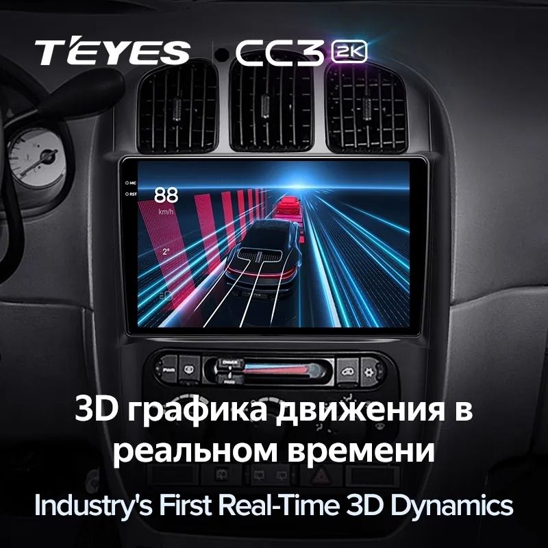 Штатная магнитола Teyes CC3 2K 4/64 Dodge Caravan 4 (2000-2007) Тип-B