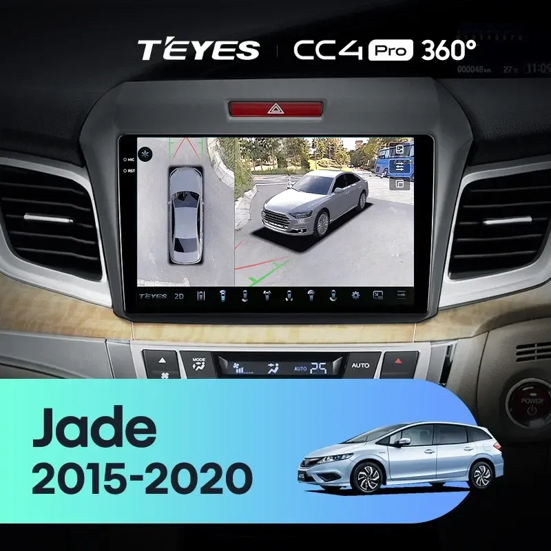 Штатная магнитола Teyes CC4 Pro 360 12/256 Honda Jade (2015-2020) Правый руль