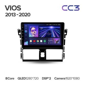 Штатная магнитола Teyes CC3 4/32 Toyota Vios XP150 (2013-2020)