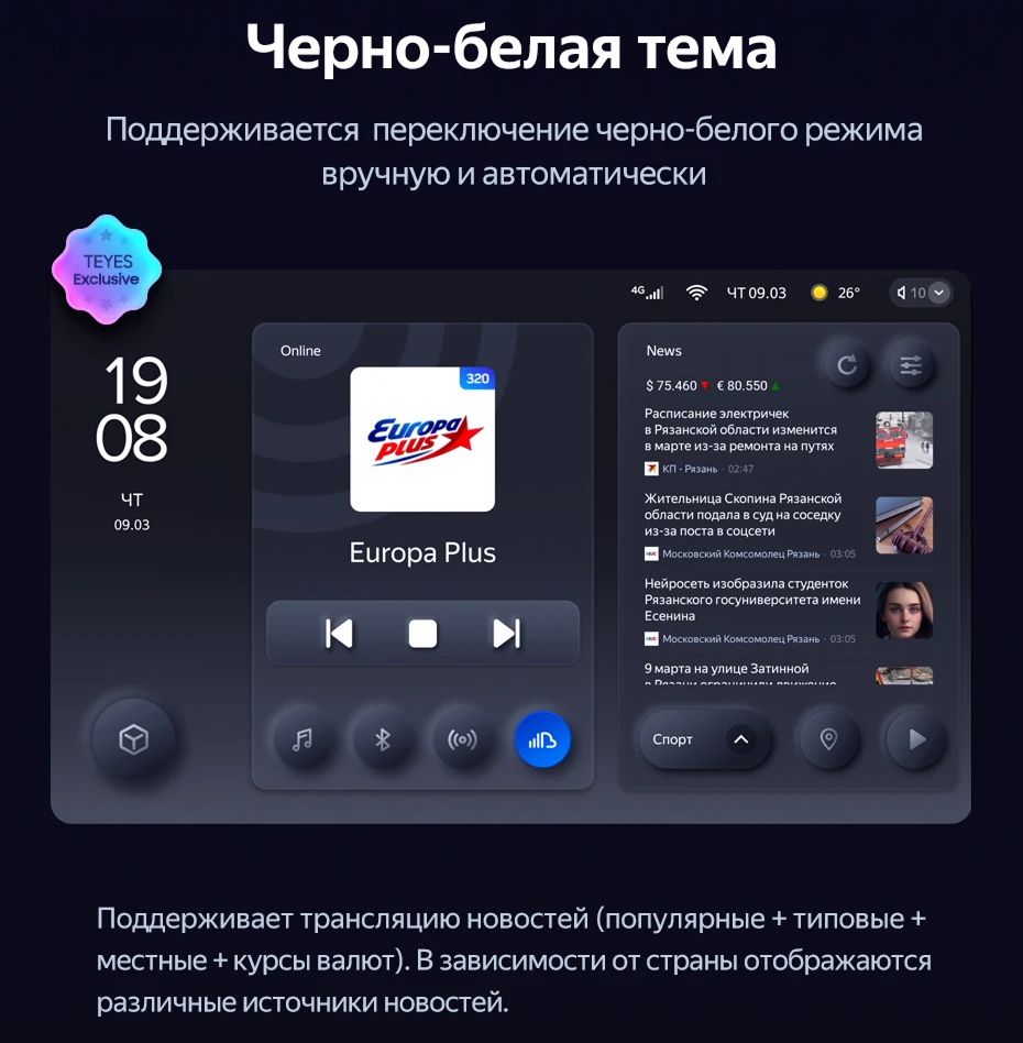 Штатная магнитола Teyes CC3L 4/32 Hyundai Venue (2019-2025)