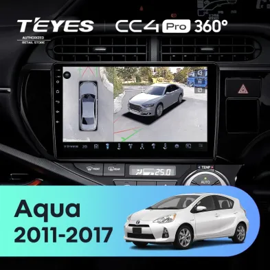 Штатная магнитола Teyes CC4 Pro 360 12/256 Toyota Aqua (2011-2017)