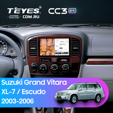 Штатная магнитола Teyes CC3 2K 4/32 Suzuki Grand Vitara XL-7 (2003-2006)