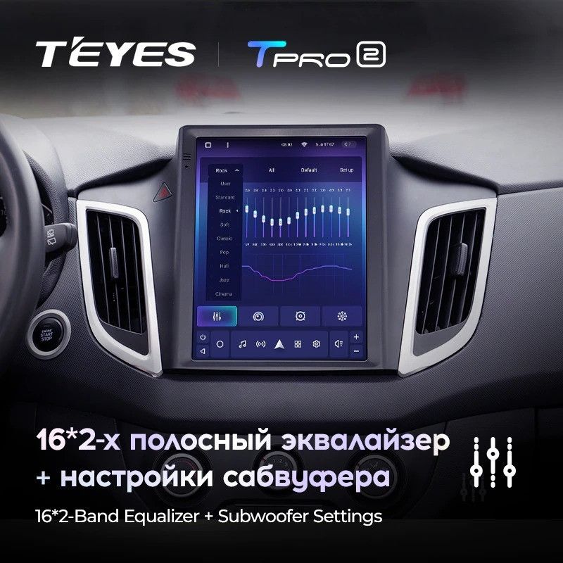 Штатная магнитола Tesla style Teyes TPRO 2 4/64 Hyundai Creta (2015-2019)