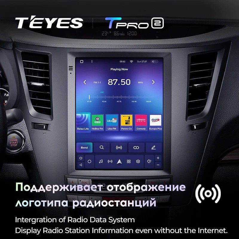 Штатная магнитола Tesla style Teyes TPRO 2 4/32 Subaru Outback 4 BR Legacy 5 (2009-2014)