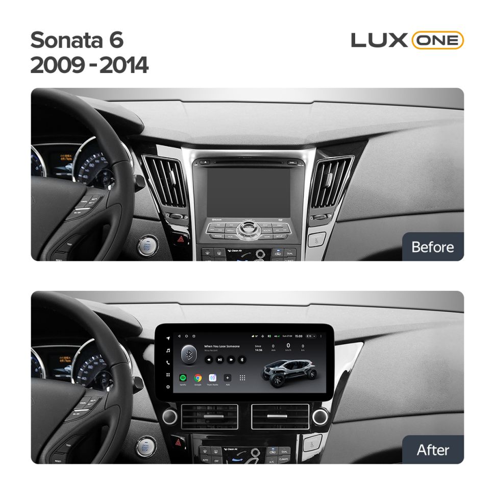 Переходная рамка Hyundai Sonata 6 YF 2009-2014 (12,3")