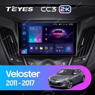 Штатная магнитола Teyes CC3 2K 4/64 Hyundai Veloster FS (2011-2017) Тип-A
