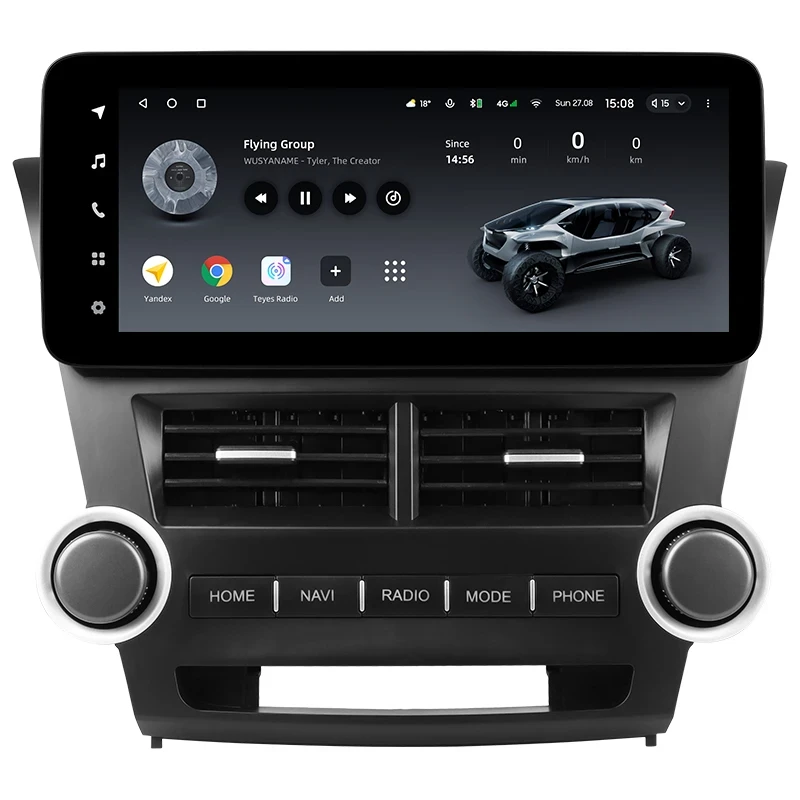 Переходная рамка Toyota Highlander 2 XU40 (2007-2013) (12,3")