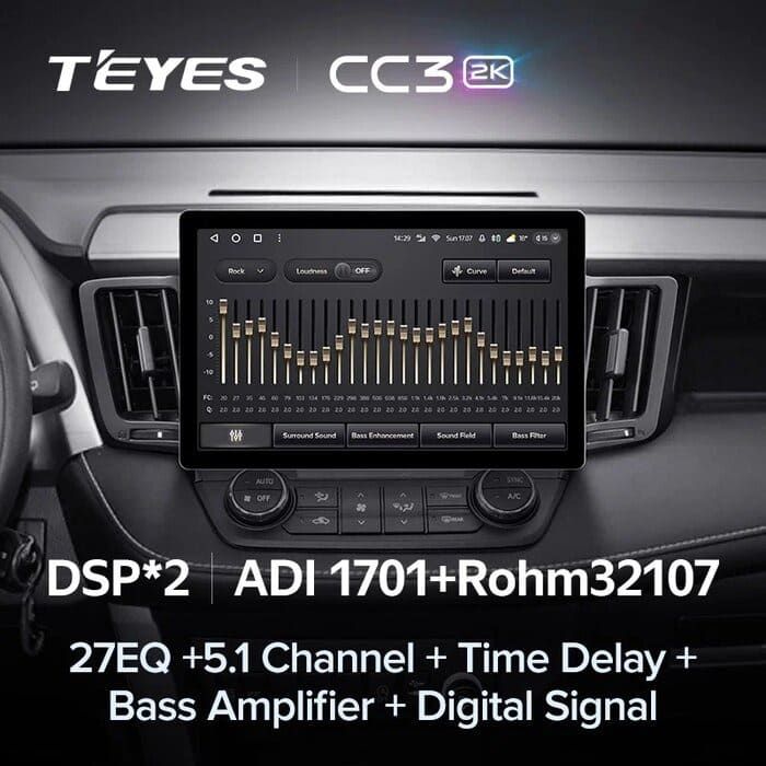 Штатная магнитола Teyes CC3 2K 4/64 Toyota RAV4 4 XA40 5 XA50 (2012-2018) (11")
