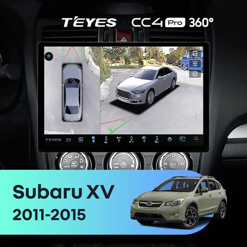Штатная магнитола Teyes CC4 Pro 360 8/128 Subaru XV (2011-2015) Тип-A (13")