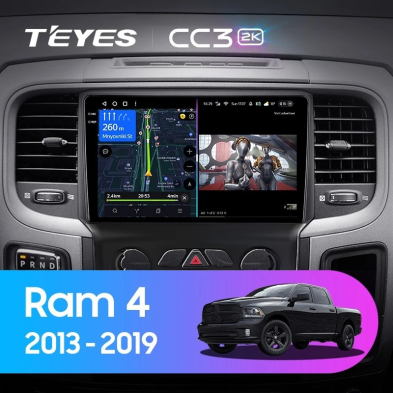 Штатная магнитола Teyes CC3 2K 4/64 Dodge Ram 4 DJ DS (2013-2019) F3