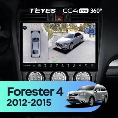 Штатная магнитола Teyes CC4 Pro 360 8/128 Subaru Forester 4 SJ (2012-2015) Тип-B (11")