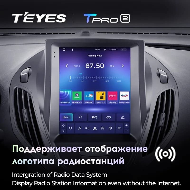 Штатная магнитола Tesla style Teyes TPRO 2 4/32 Ford Tourneo Transit (2012-2023)