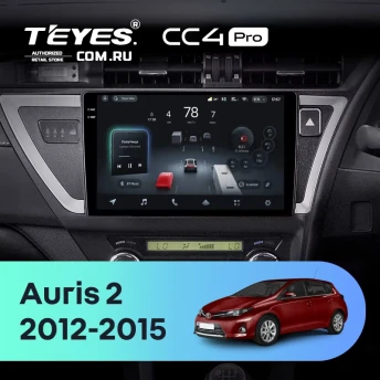 Штатная магнитола Teyes CC4 Pro 12/256 Toyota Auris 2 E180 (2012-2015) Правый руль