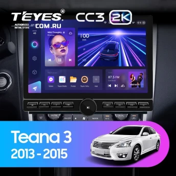 Штатная магнитола Teyes CC3 2K 6/128 Nissan Teana J33 (2013-2015) Тип-B (13" с кнопками)