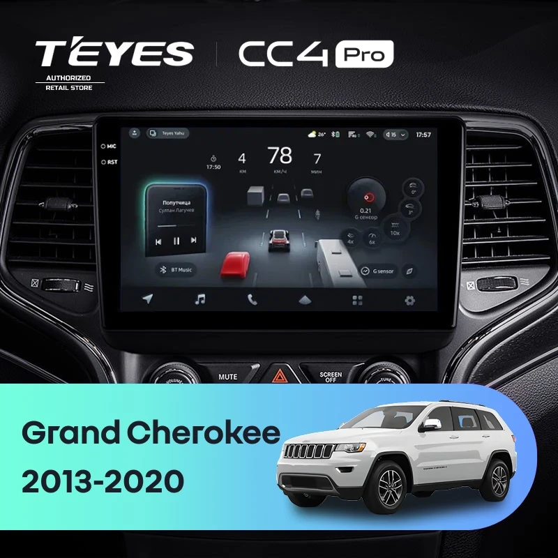 Штатная магнитола Teyes CC4 Pro 12/256 Jeep Grand Cherokee WK2 (2013-2020) F1