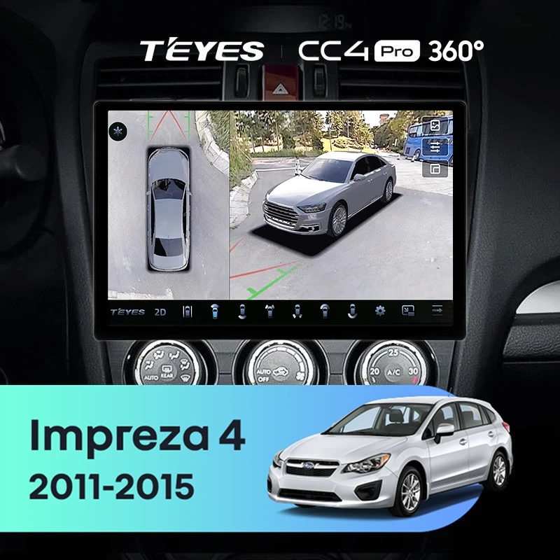 Штатная магнитола Teyes CC4 Pro 360 8/128 Subaru Impreza 4 (2011-2015) Тип-A (11")