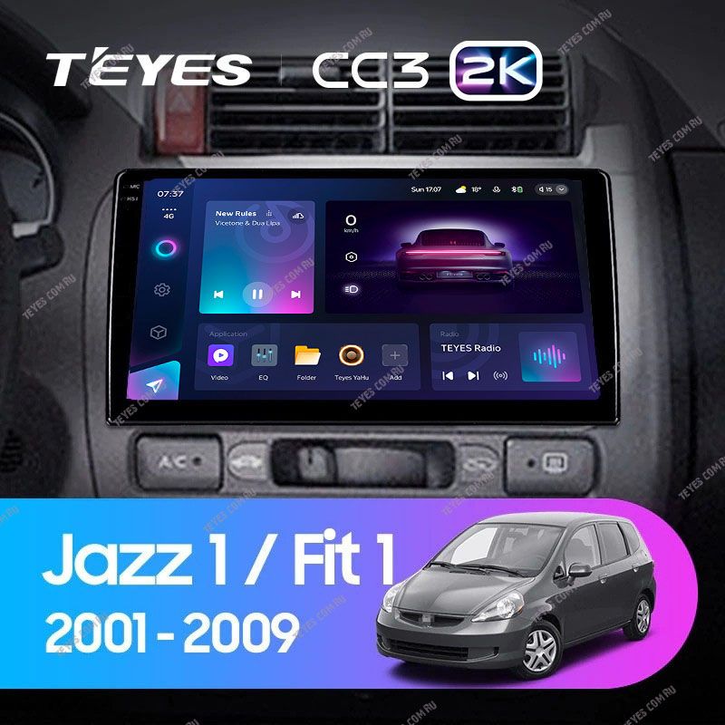 Штатная магнитола Teyes CC3 2K 4/32 Honda Jazz 1 (2001-2009)