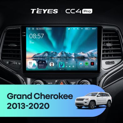 Штатная магнитола Teyes CC4 Pro 12/256 Jeep Grand Cherokee WK2 (2013-2020) F2