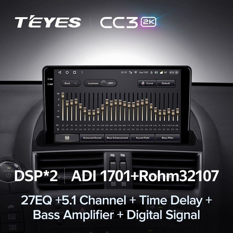 Штатная магнитола Teyes CC3 2K 360 6/128 Lexus HS250H F10 (2009-2012)