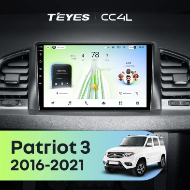 Штатная магнитола Teyes CC4L 6/64 UAZ Patriot 3 (2016-2021) F1