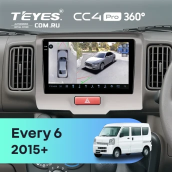 Штатная магнитола Teyes CC4 Pro 360 8/128 Suzuki Every 6 (2015-2026)