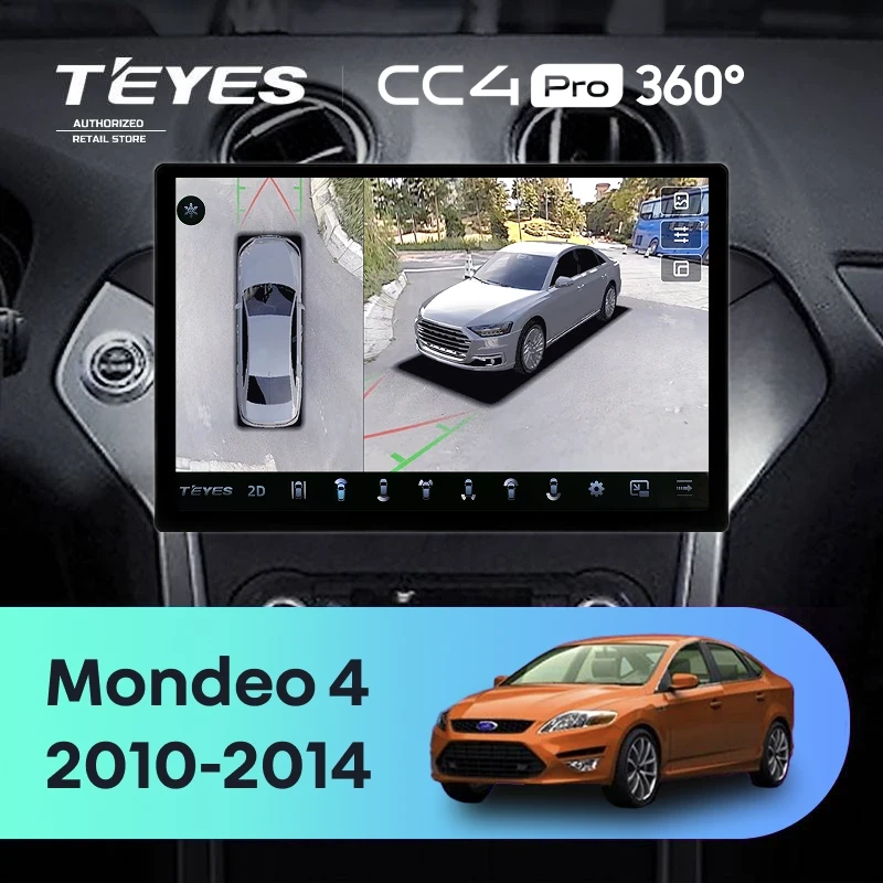 Штатная магнитола Teyes CC4 Pro 360 12/256 Ford Mondeo 4 (2011-2014) (13")