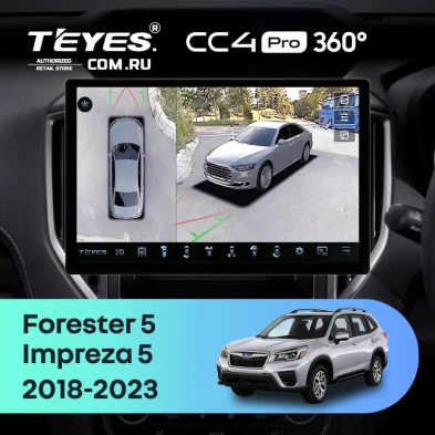 Штатная магнитола Teyes CC4 Pro 360 12/256 Subaru Impreza 5 (2018-2023) (13")