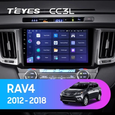 Штатная магнитола Teyes CC3L 4/32 Toyota RAV4 4 XA40 5 XA50 (2012-2018) Правый руль
