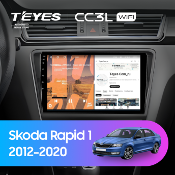Штатная магнитола Teyes CC3L WiFi 2/32 Skoda Rapid 1 (2012-2020) F2